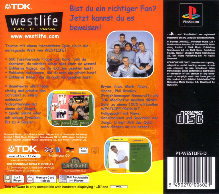 Westlife - Fan-o-mania dos