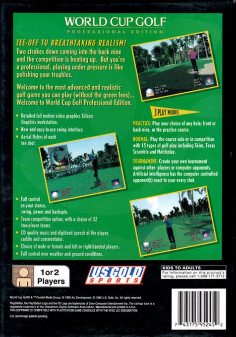 World Cup Golf : Professional Edition dos