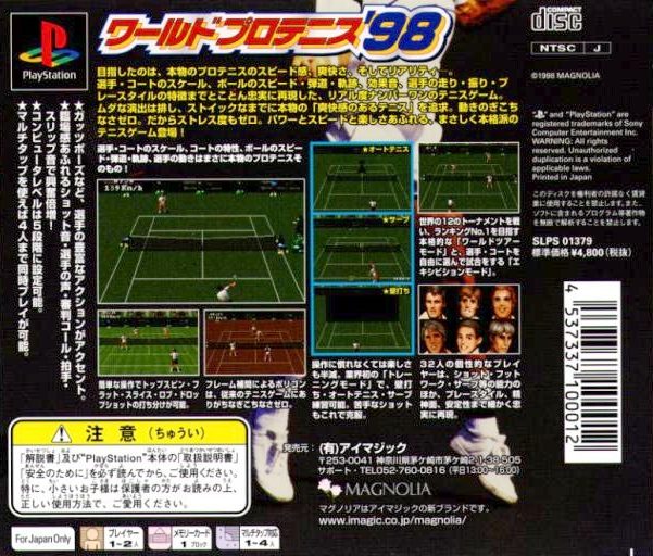 World Pro Tennis '98 dos