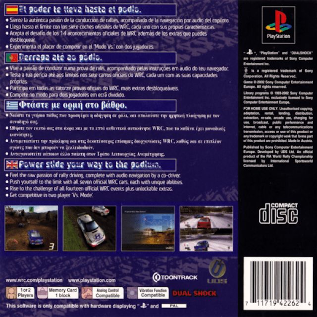 Wrc - Fia World Rally Championship Arcade dos