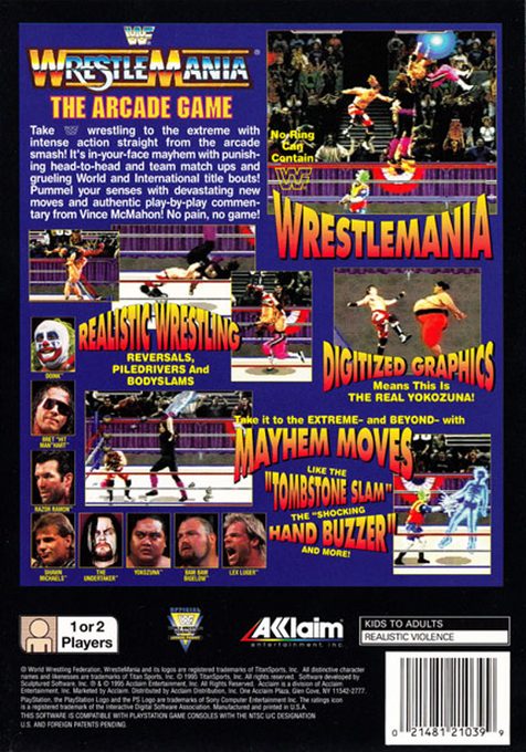 WWF WrestleMania : The Arcade Game dos