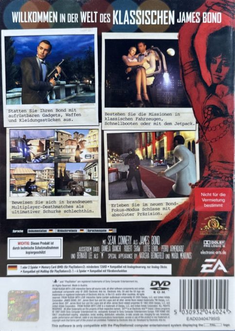 007 : Bons Baisers de Russie - Dos