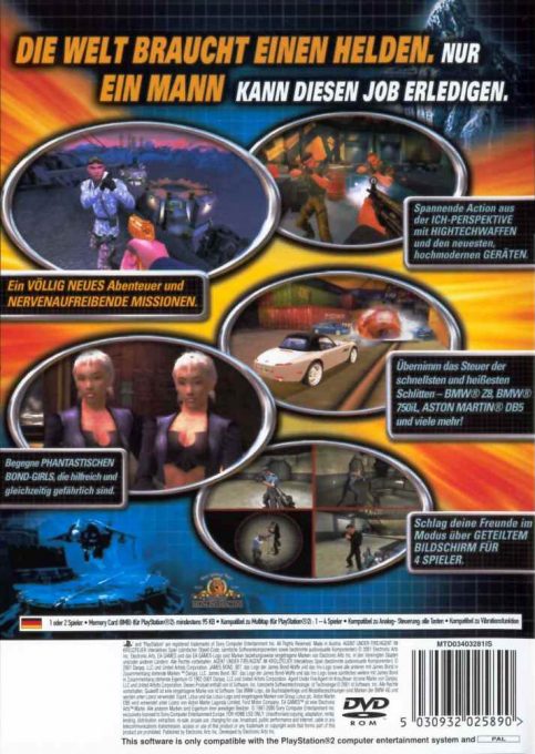 007 : Espion pour Cible - Dos