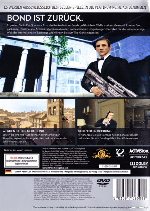 007 : Quantum of Solace - Dos