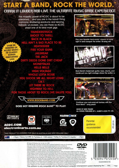 AC-DC Live : Rock Band Track Pack - Dos