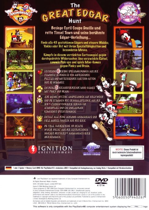 Animaniacs - The Great Edgar Hunt - Dos