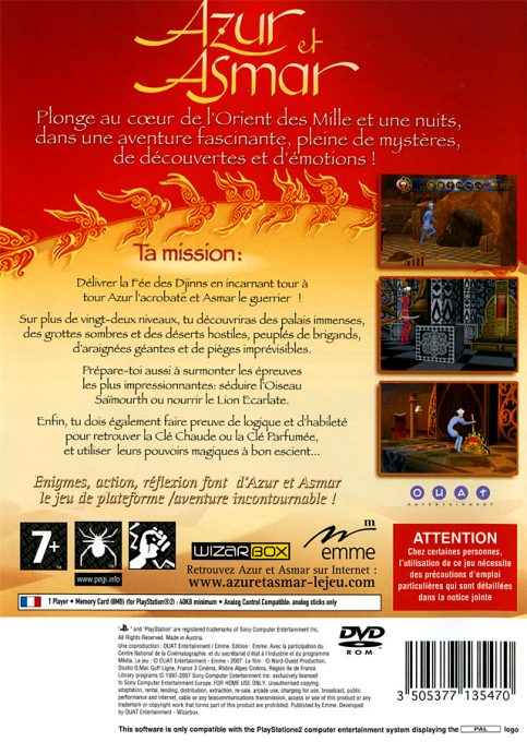 Azur Et Asmar - Dos