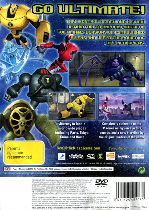 Ben 10 : Ultimate Alien, Cosmic Destruction - Dos