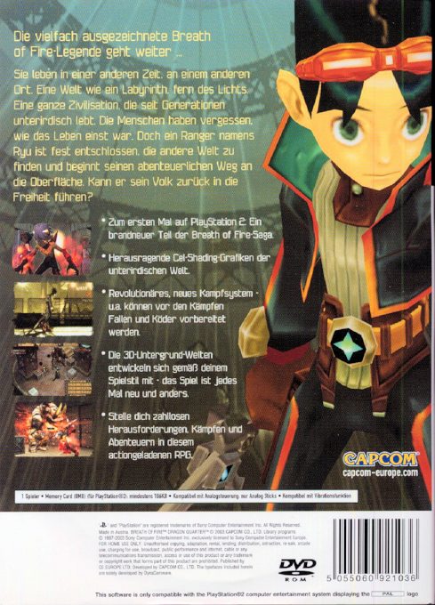 Breath of Fire : Dragon Quarter - Dos