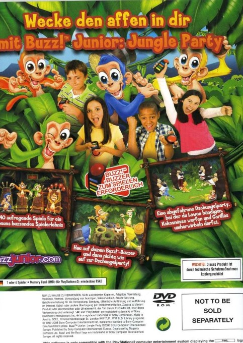 Buzz ! Junior : Singes en Délire - Dos