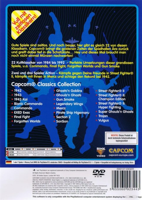 Capcom Classics Collection dos