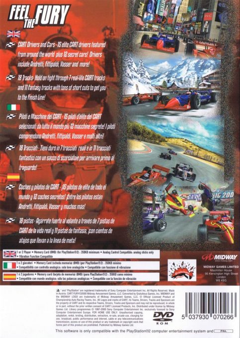 CART Fury : Championship Racing - Dos