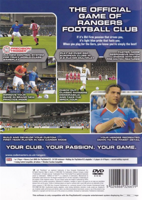 Club Football - Rangers FC - Dos