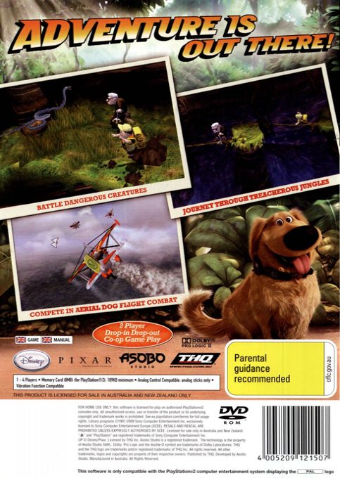 Disney Pixar Là-haut - Dos