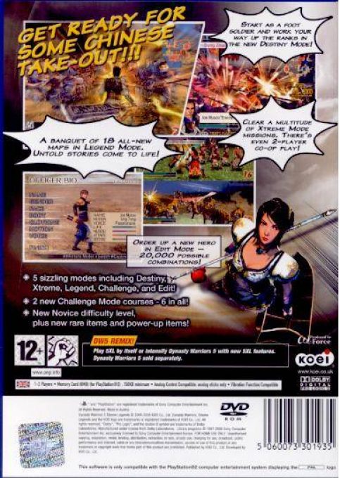 Dynasty Warriors 3 : Xtreme Legends - Dos