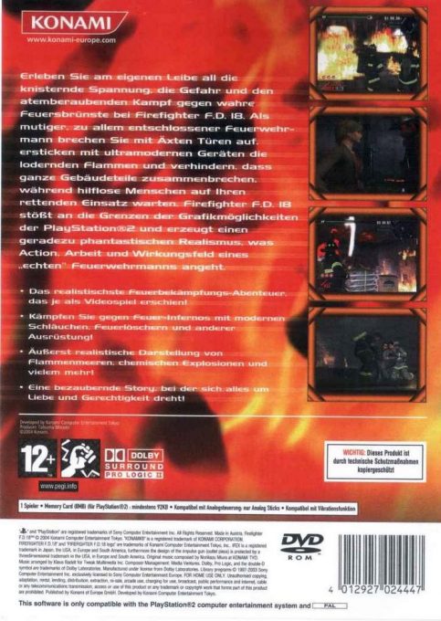 Firefighter F.D.18 - Dos