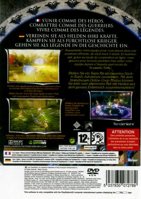 Gauntlet : Seven Sorrows - Dos