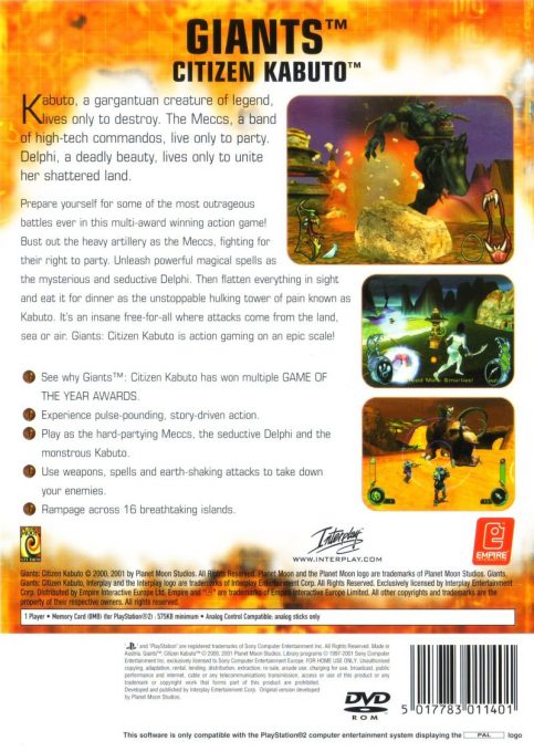 Giants : Citizen Kabuto dos