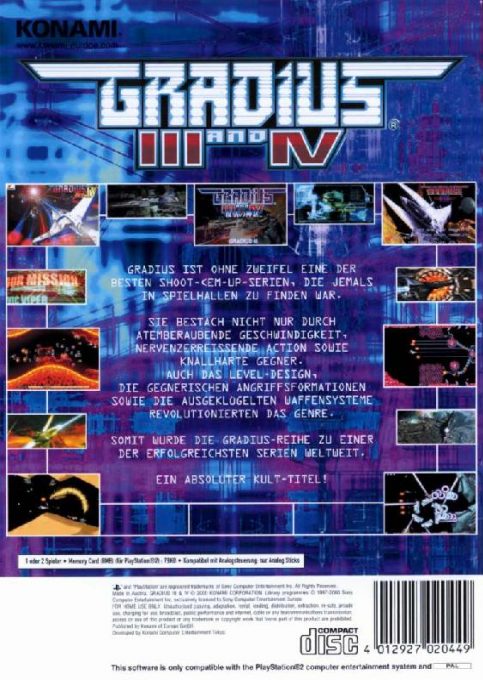 Gradius III and IV - Dos