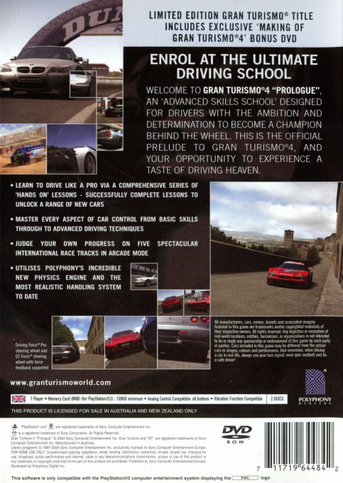 Gran Turismo 4 Prologue - Dos