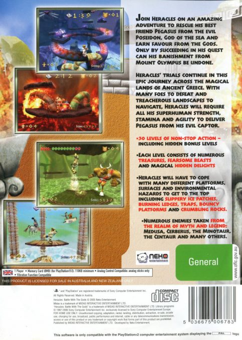 Heracles - Battle With The Gods - Dos