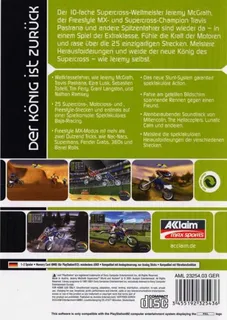 Jeremy McGrath Supercross World - Dos