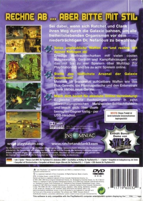 Ratchet & Clank : Up Your Arsenal - Dos