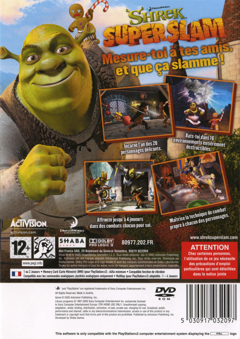 Shrek SuperSlam dos