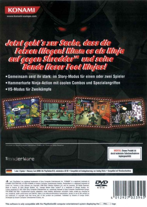 Teenage Mutant Ninja Turtles dos