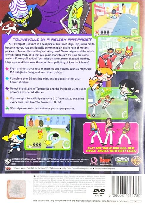 The Powerpuff Girls : L'Attaque Des Aromates - Dos