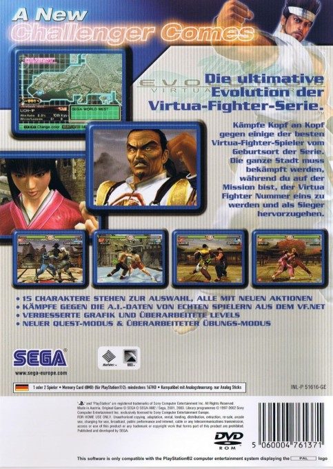 Virtua Fighter 4 : Evolution dos