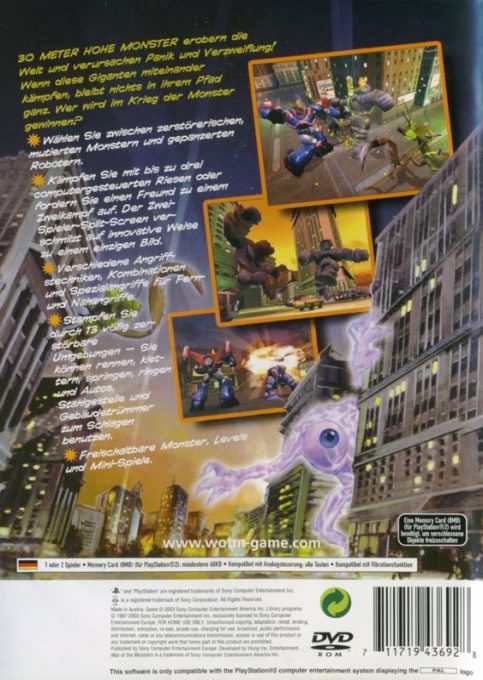 War of the Monsters dos