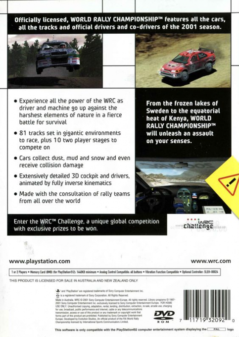 WRC : World Rally Championship dos