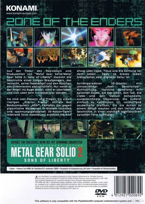 Zone of the Enders dos