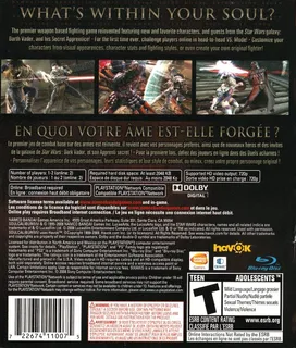 SoulCalibur IV dos
