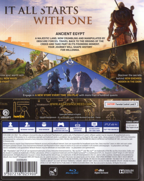 Assassin's Creed - Origins - Dos