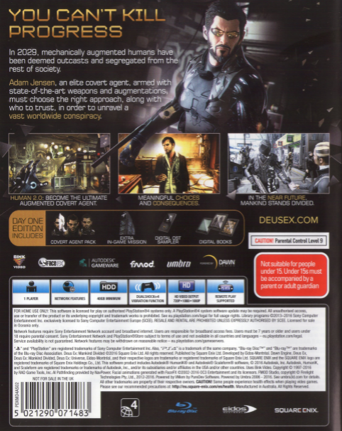 Deus Ex - Mankind Divided dos