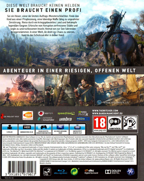 The Witcher 3: Wild Hunt dos