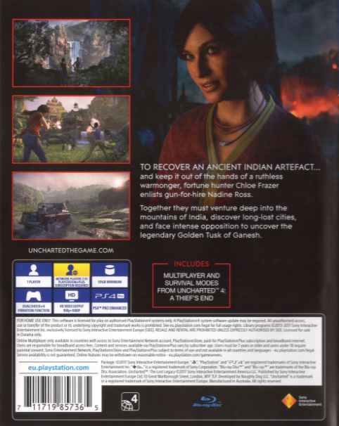 Uncharted - The Lost Legacy dos