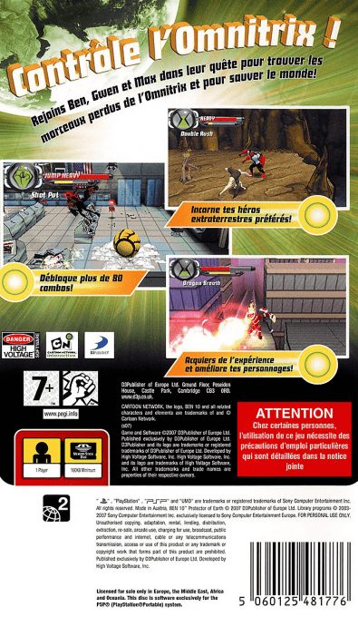 Ben 10 : Protector of Earth - Dos