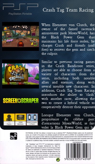 Crash Tag Team Racing - Dos