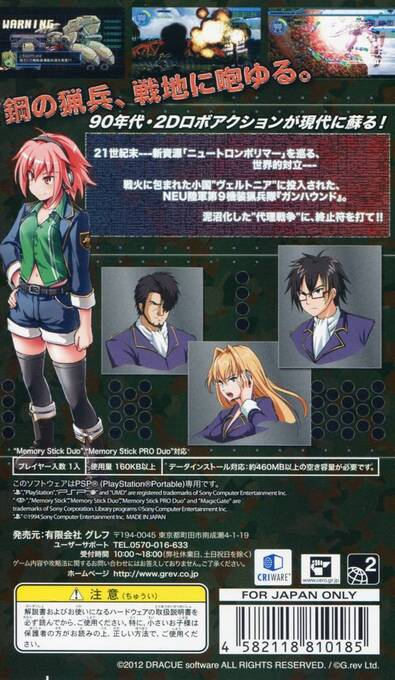 Kisou Ryouhei Gunhound EX - Dos