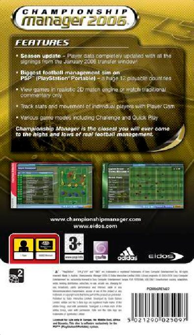L'Entraîneur 2006 : Championship Manager dos