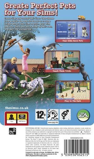 Les Sims 2 : Animaux et Cie - Dos