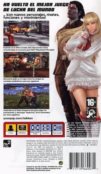 Tekken : Dark Resurrection dos