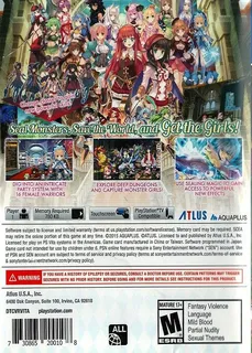 Dungeon Travelers 2 : The Royal Library & the Mons - Dos