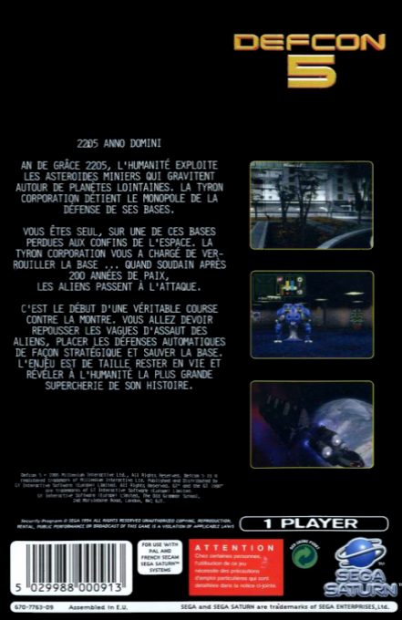 Defcon 5 : Peace Has a Price - Dos