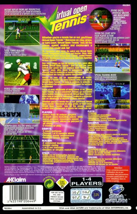 Virtual Open Tennis - Dos
