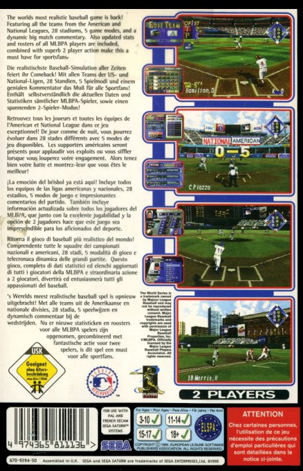 World Series Baseball - Dos