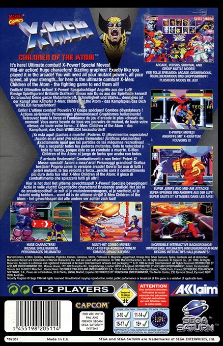 X-Men : Children of the Atom - Dos